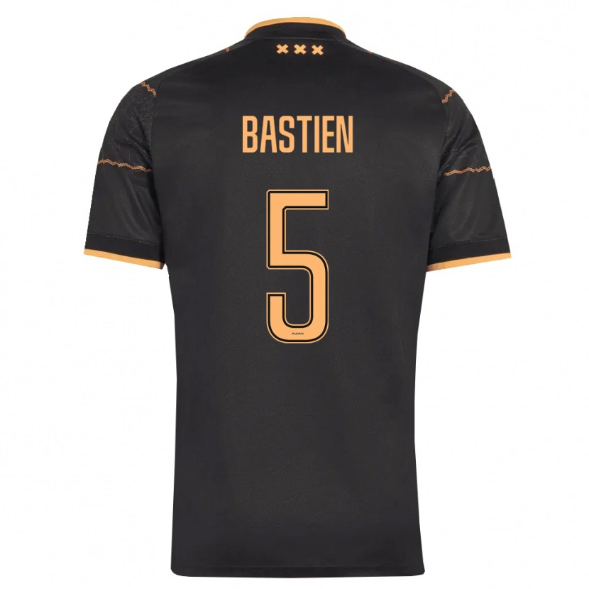 Danxen Homem Camisola Joshua Bastien #5 Preto Laranja Alternativa 2026/27 Camisa