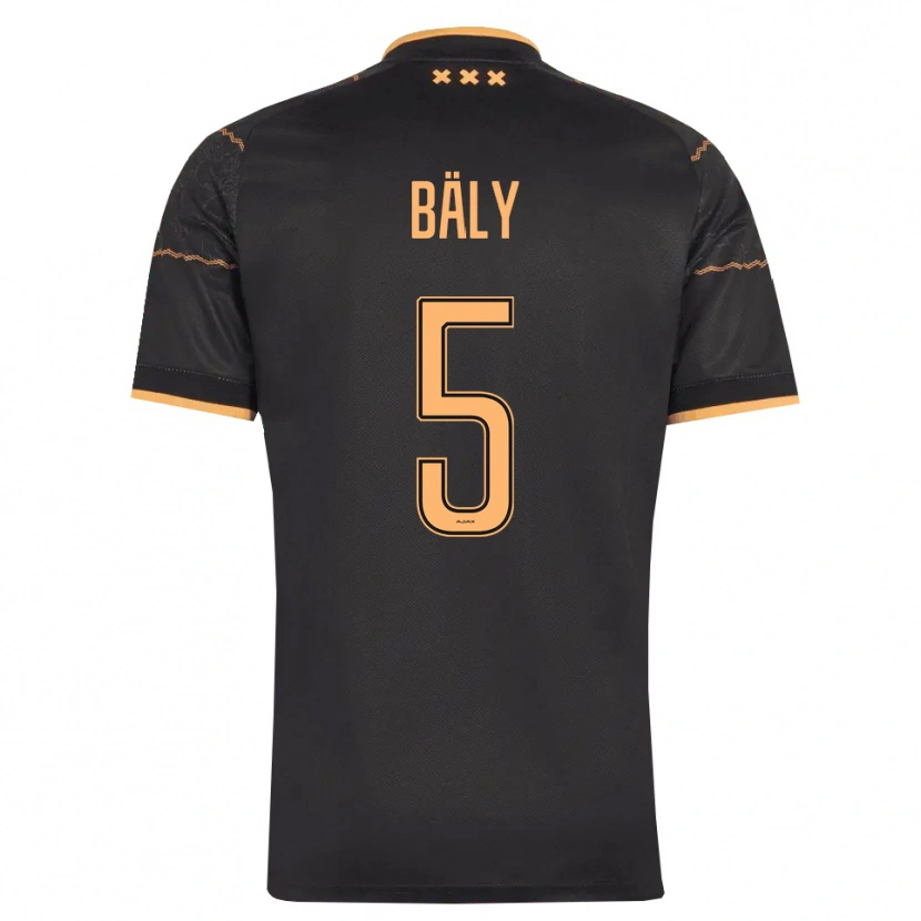 Danxen Homem Camisola Darryl Bäly #5 Preto Laranja Alternativa 2026/27 Camisa