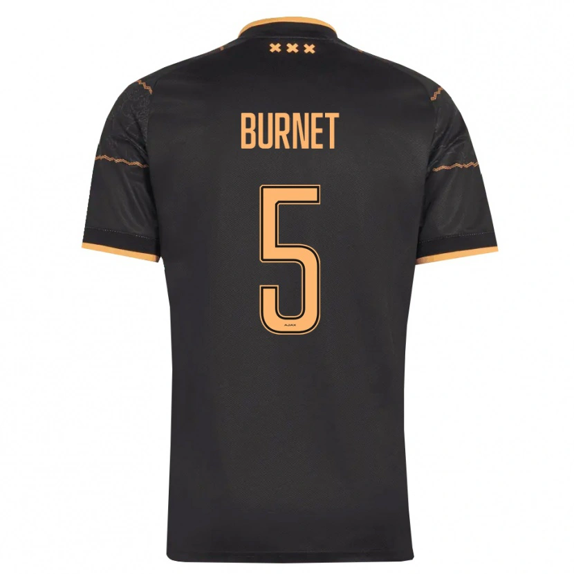 Danxen Homem Camisola Lorenzo Burnet #5 Preto Laranja Alternativa 2026/27 Camisa