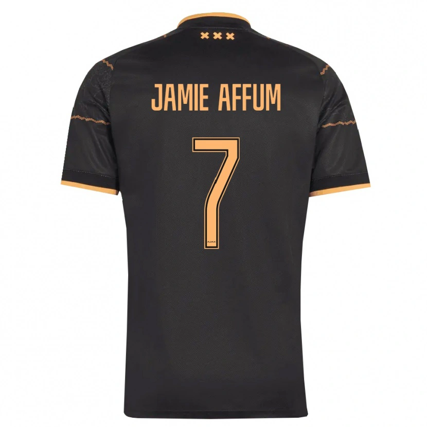 Danxen Homem Camisola Deonell Jamie Affum #7 Preto Laranja Alternativa 2026/27 Camisa