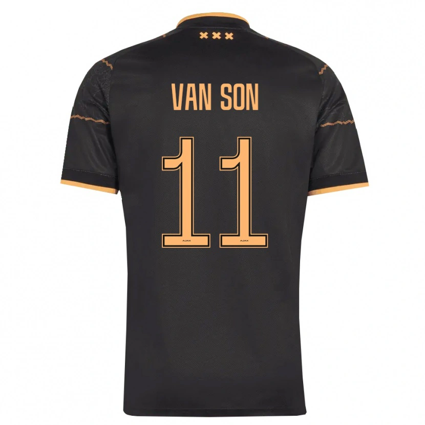 Danxen Homem Camisola Daniël Van Son #11 Preto Laranja Alternativa 2026/27 Camisa