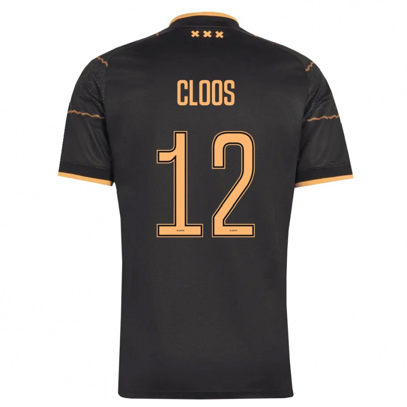 Danxen Homem Camisola Cino Cloos #12 Preto Laranja Alternativa 2026/27 Camisa
