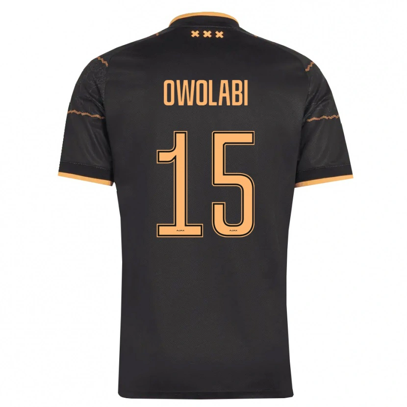 Danxen Homem Camisola Eniola Owolabi #15 Preto Laranja Alternativa 2026/27 Camisa