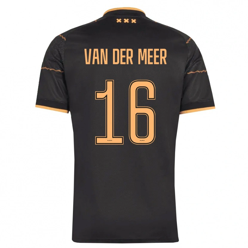 Danxen Homem Camisola Reno Van Der Meer #16 Preto Laranja Alternativa 2026/27 Camisa