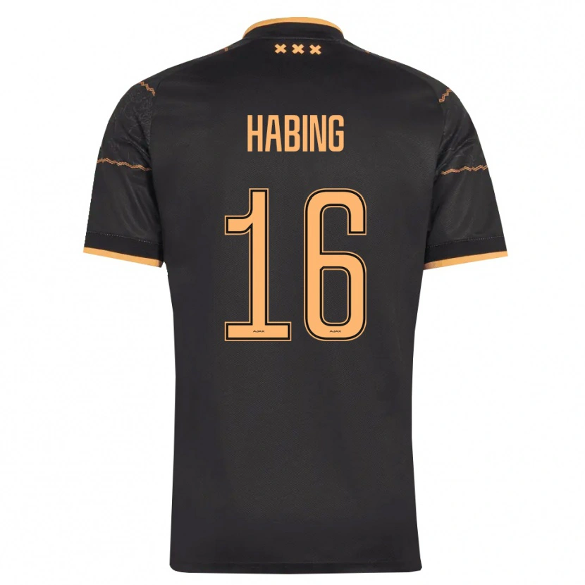 Danxen Homem Camisola Youri Habing #16 Preto Laranja Alternativa 2026/27 Camisa
