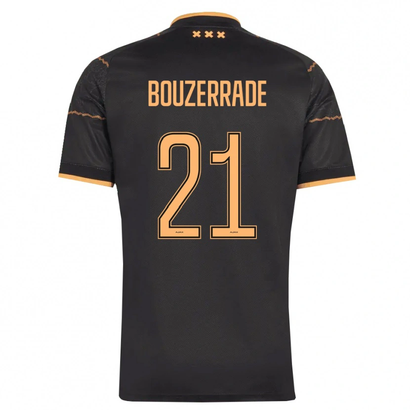 Danxen Homem Camisola Zaina Bouzerrade #21 Preto Laranja Alternativa 2026/27 Camisa