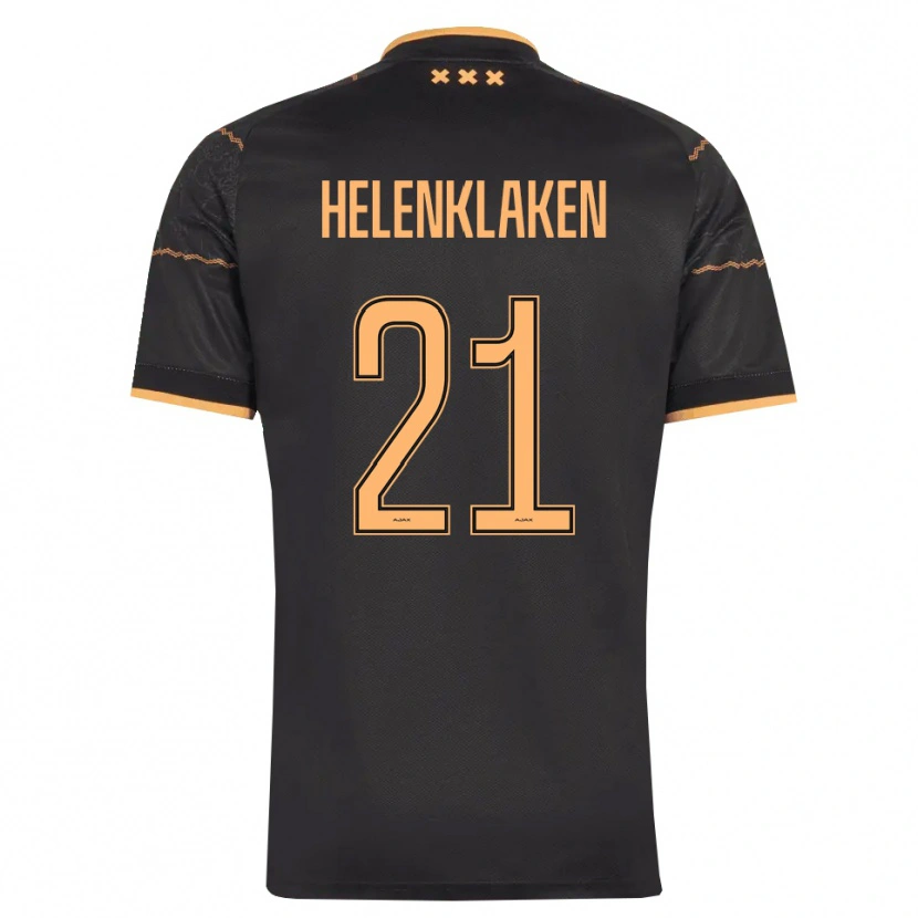 Danxen Homem Camisola Sjors Helenklaken #21 Preto Laranja Alternativa 2026/27 Camisa