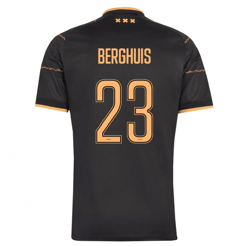 Danxen Homem Camisola Steven Berghuis #23 Preto Laranja Alternativa 2026/27 Camisa