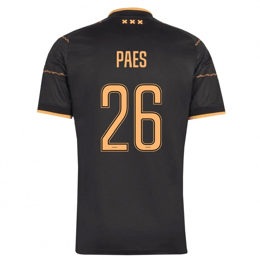 Danxen Homem Camisola Maarten Paes #26 Preto Laranja Alternativa 2026/27 Camisa