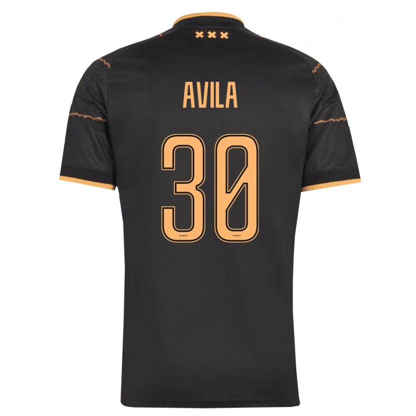 Danxen Homem Camisola Gastón Ávila #30 Preto Laranja Alternativa 2026/27 Camisa