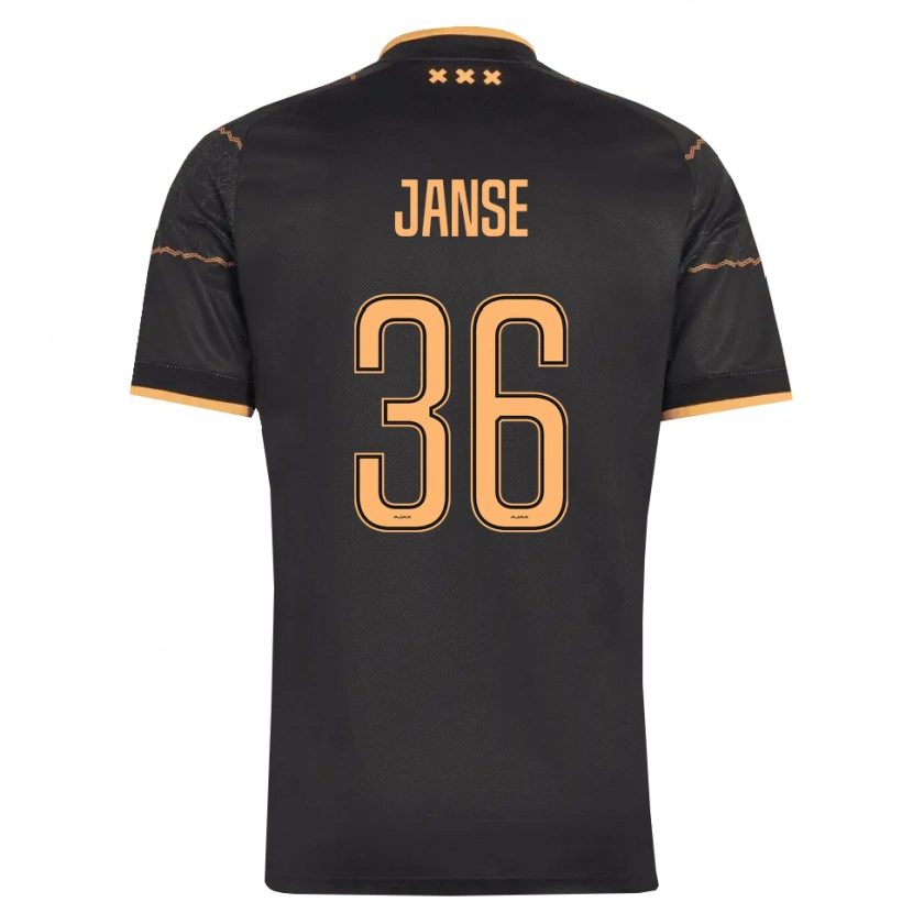 Danxen Homem Camisola Dies Janse #36 Preto Laranja Alternativa 2026/27 Camisa