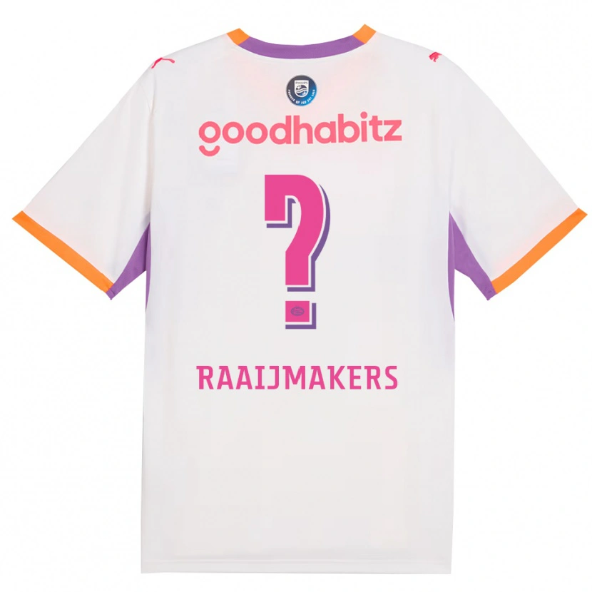 Danxen Homem Camisola Lars Raaijmakers #0 Branco Roxo Laranja Alternativa 2026/27 Camisa