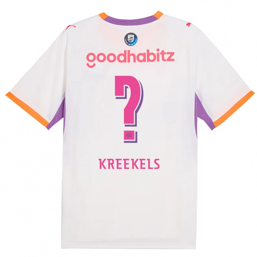 Danxen Homem Camisola Mees Kreekels #0 Branco Roxo Laranja Alternativa 2026/27 Camisa