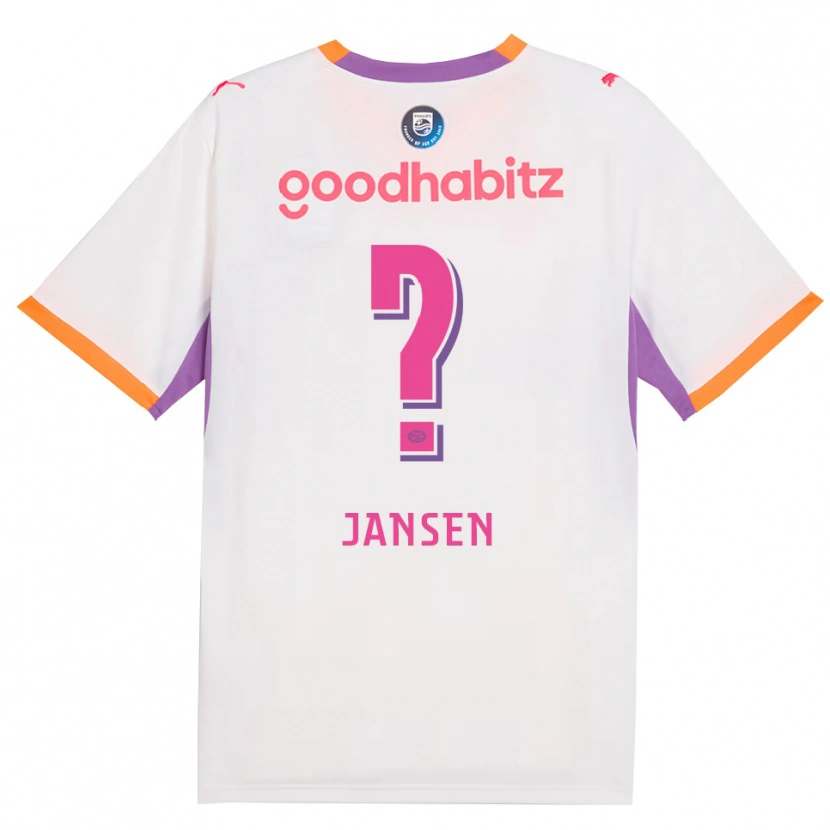 Danxen Homem Camisola Koen Jansen #0 Branco Roxo Laranja Alternativa 2026/27 Camisa