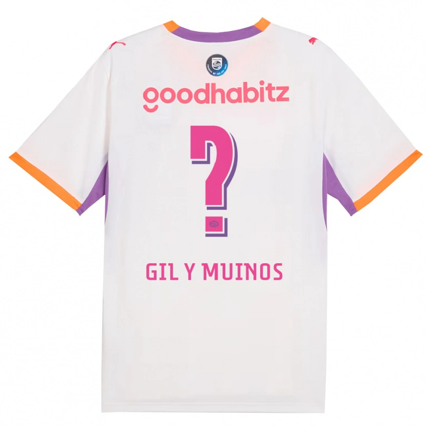 Danxen Homem Camisola Yael Gil Y Muinos #0 Branco Roxo Laranja Alternativa 2026/27 Camisa
