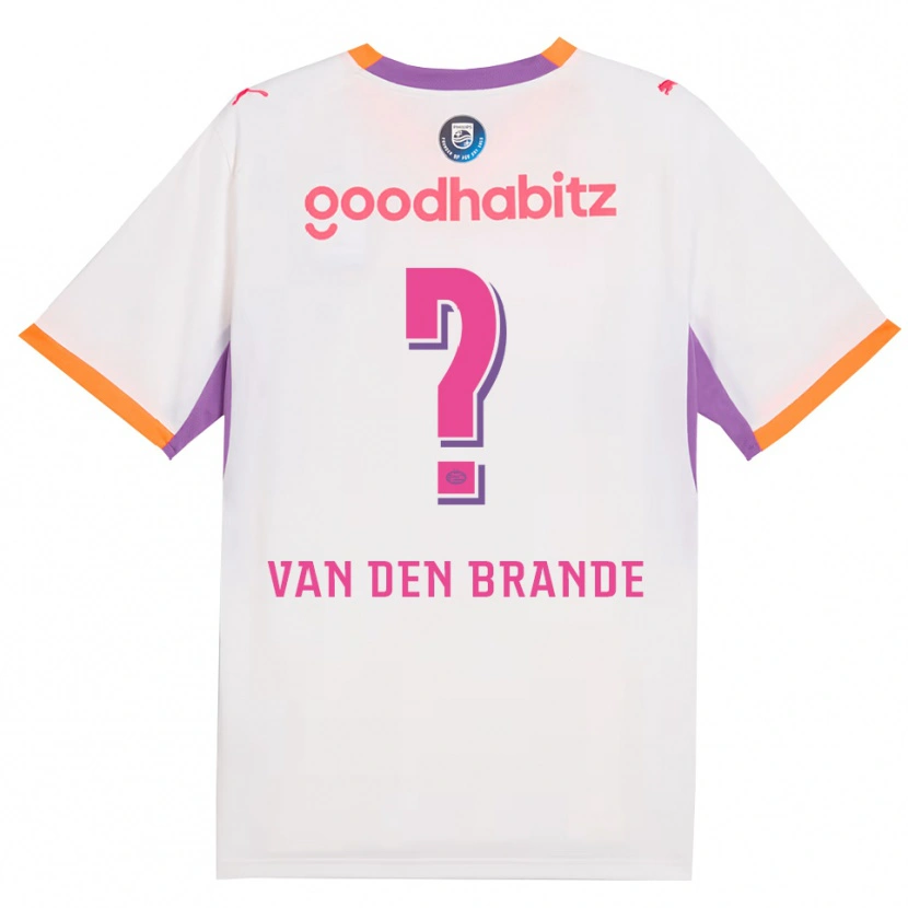 Danxen Homem Camisola Daan Van Den Brande #0 Branco Roxo Laranja Alternativa 2026/27 Camisa