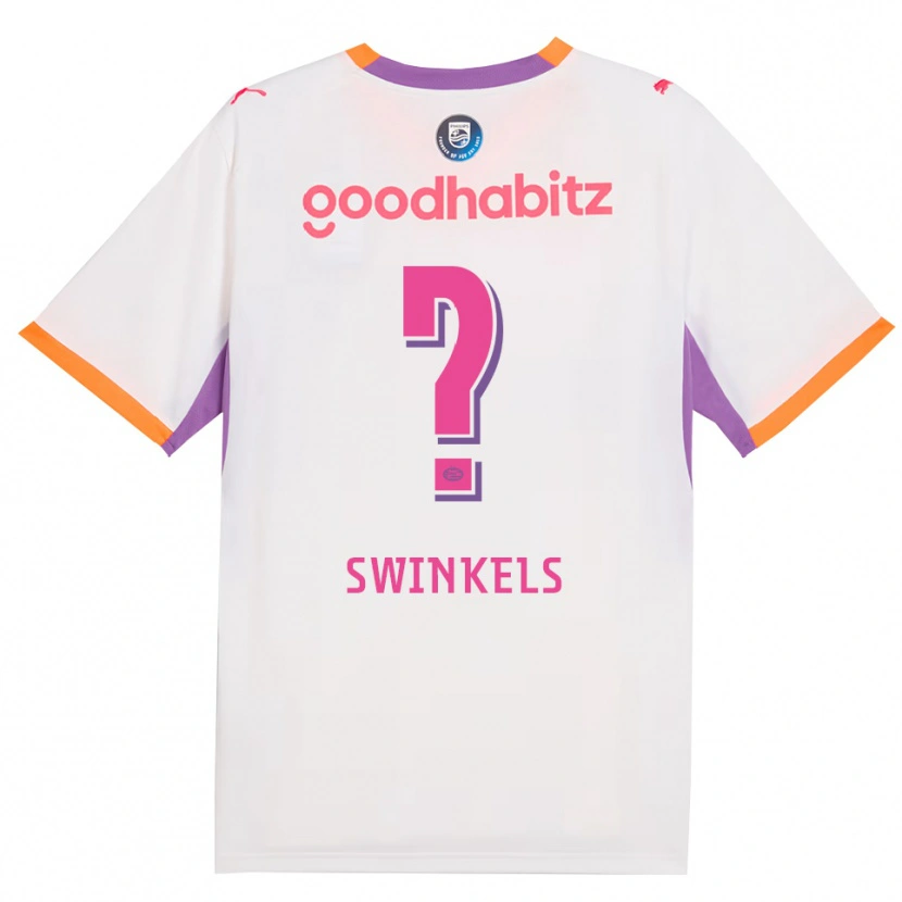 Danxen Homem Camisola Michal Swinkels #0 Branco Roxo Laranja Alternativa 2026/27 Camisa