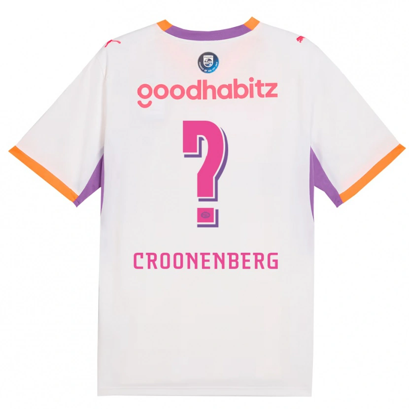 Danxen Homem Camisola Luca Croonenberg #0 Branco Roxo Laranja Alternativa 2026/27 Camisa