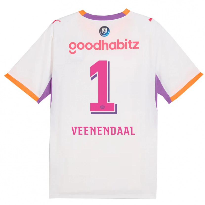 Danxen Homem Camisola Sari Van Veenendaal #1 Branco Roxo Laranja Alternativa 2026/27 Camisa