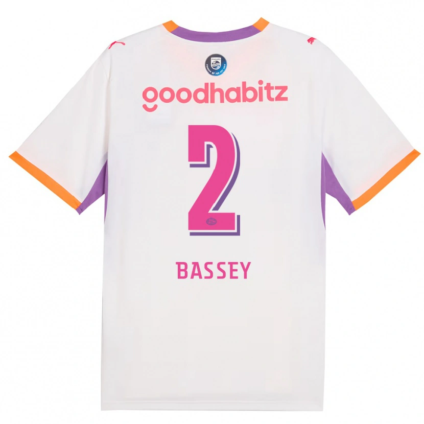 Danxen Homem Camisola Essien Bassey #2 Branco Roxo Laranja Alternativa 2026/27 Camisa