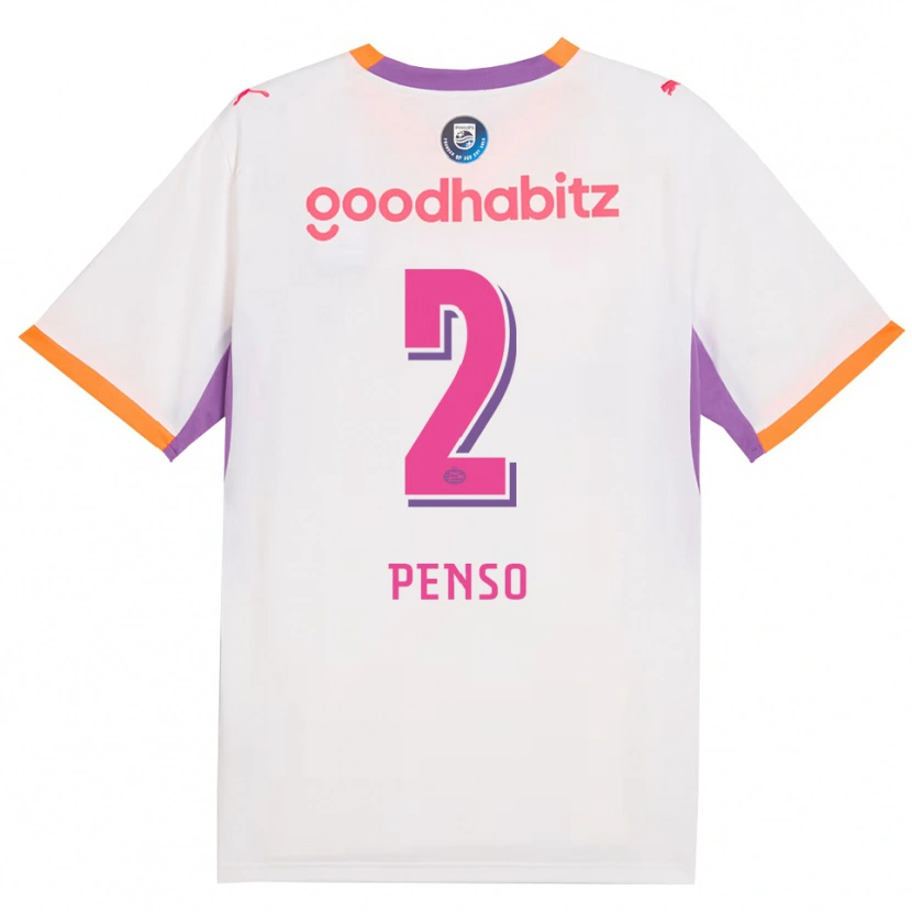 Danxen Homem Camisola Kyano Penso #2 Branco Roxo Laranja Alternativa 2026/27 Camisa