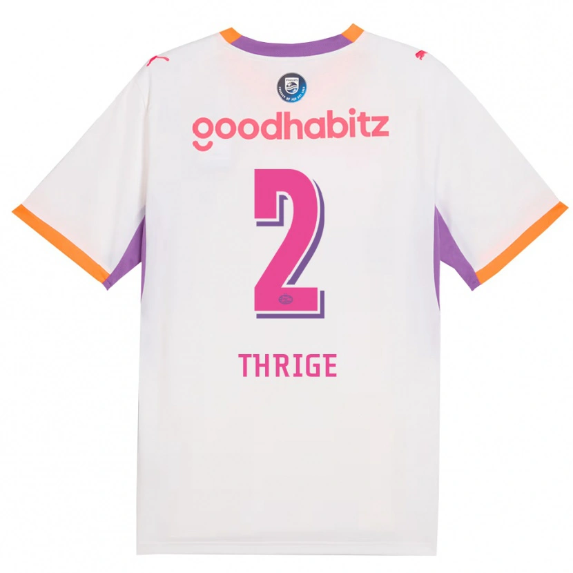 Danxen Homem Camisola Sara Thrige #2 Branco Roxo Laranja Alternativa 2026/27 Camisa