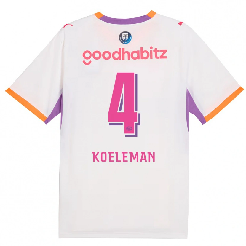 Danxen Homem Camisola Senna Koeleman #4 Branco Roxo Laranja Alternativa 2026/27 Camisa