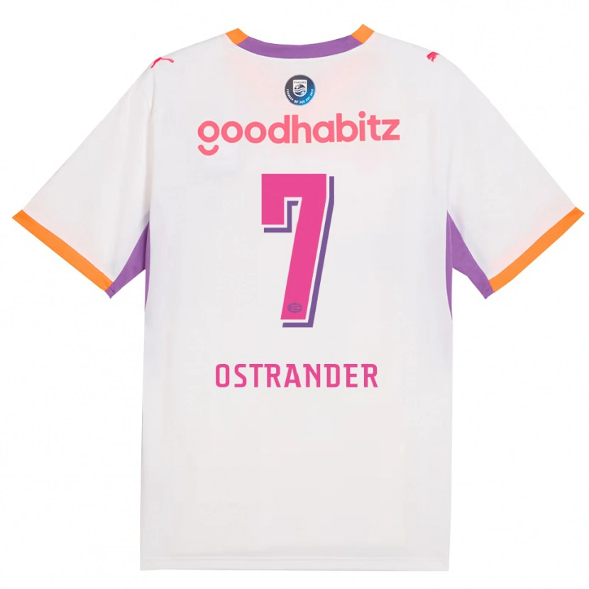 Danxen Homem Camisola William Ostrander #7 Branco Roxo Laranja Alternativa 2026/27 Camisa