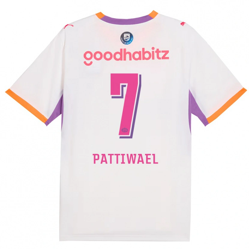 Danxen Homem Camisola Naomi Pattiwael #7 Branco Roxo Laranja Alternativa 2026/27 Camisa