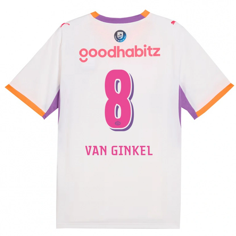 Danxen Homem Camisola Marco Van Ginkel #8 Branco Roxo Laranja Alternativa 2026/27 Camisa