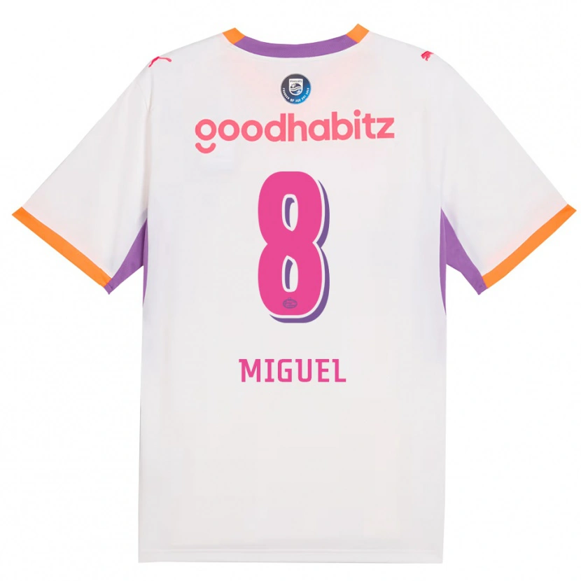 Danxen Homem Camisola Yani Miguel #8 Branco Roxo Laranja Alternativa 2026/27 Camisa