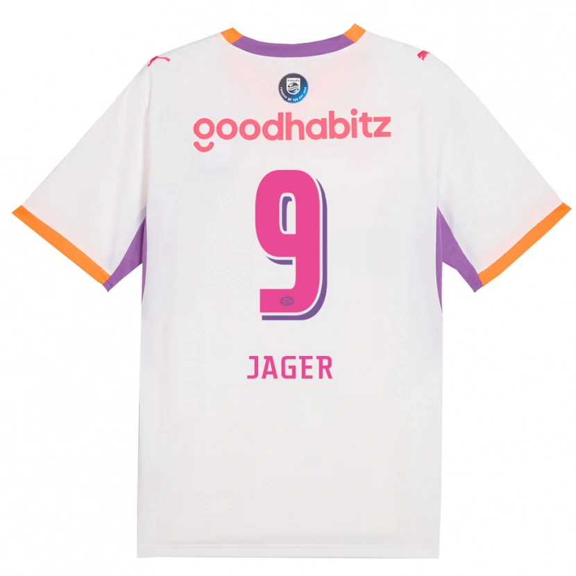 Danxen Homem Camisola Elvic Jager #9 Branco Roxo Laranja Alternativa 2026/27 Camisa