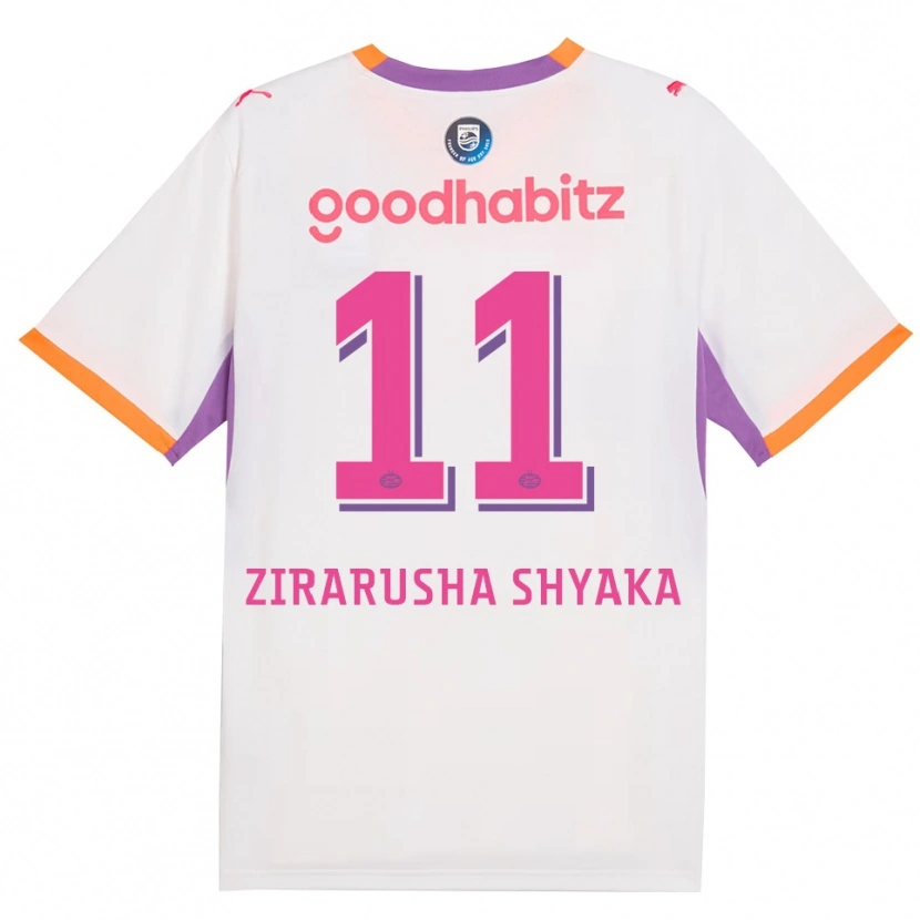 Danxen Homem Camisola David Zirarusha Shyaka #11 Branco Roxo Laranja Alternativa 2026/27 Camisa