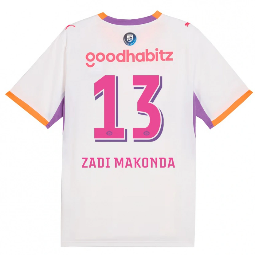 Danxen Homem Camisola David Zadi Makonda #13 Branco Roxo Laranja Alternativa 2026/27 Camisa