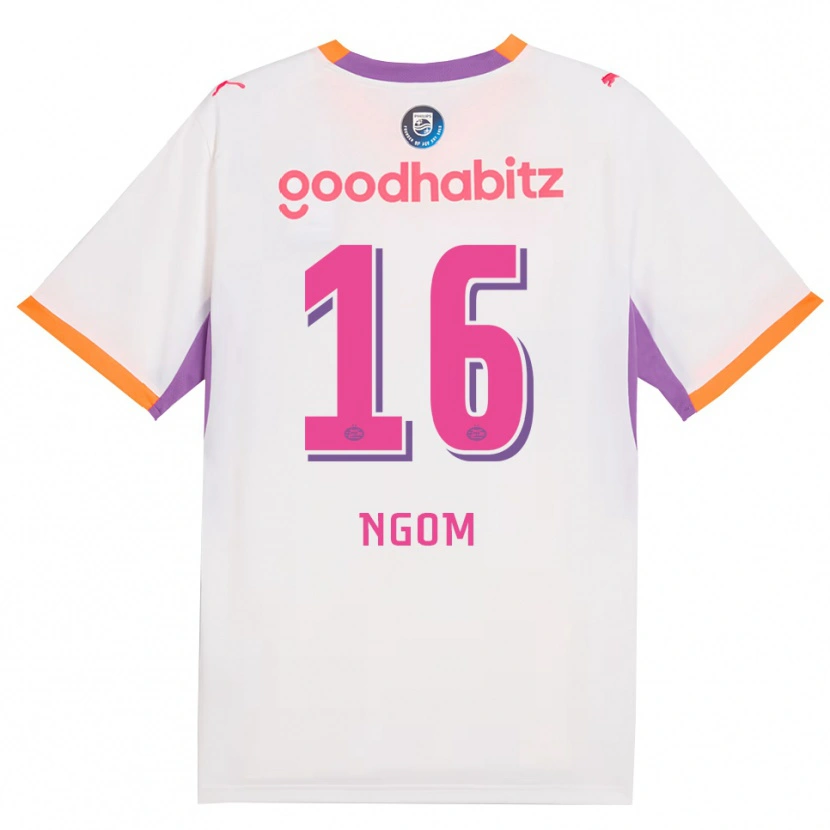 Danxen Homem Camisola Khadim Ngom #16 Branco Roxo Laranja Alternativa 2026/27 Camisa