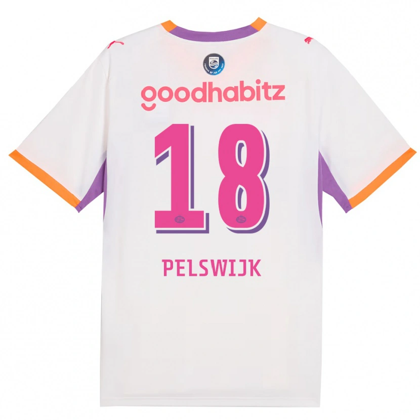 Danxen Homem Camisola Xavinhjo Pelswijk #18 Branco Roxo Laranja Alternativa 2026/27 Camisa