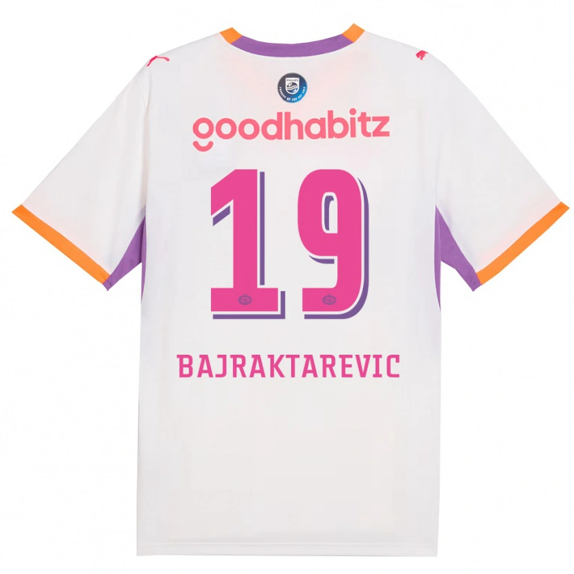 Danxen Homem Camisola Esmir Bajraktarevic #19 Branco Roxo Laranja Alternativa 2026/27 Camisa