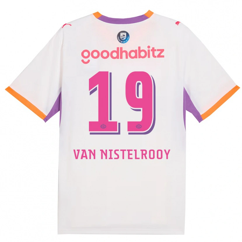 Danxen Homem Camisola Liam Van Nistelrooy #19 Branco Roxo Laranja Alternativa 2026/27 Camisa