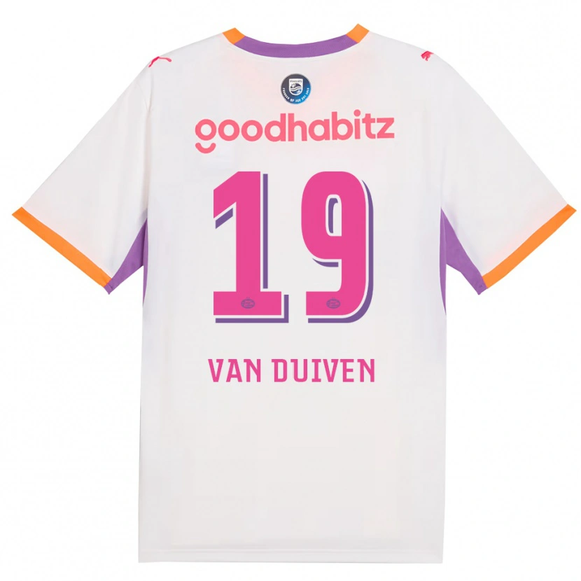 Danxen Homem Camisola Jason Van Duiven #19 Branco Roxo Laranja Alternativa 2026/27 Camisa