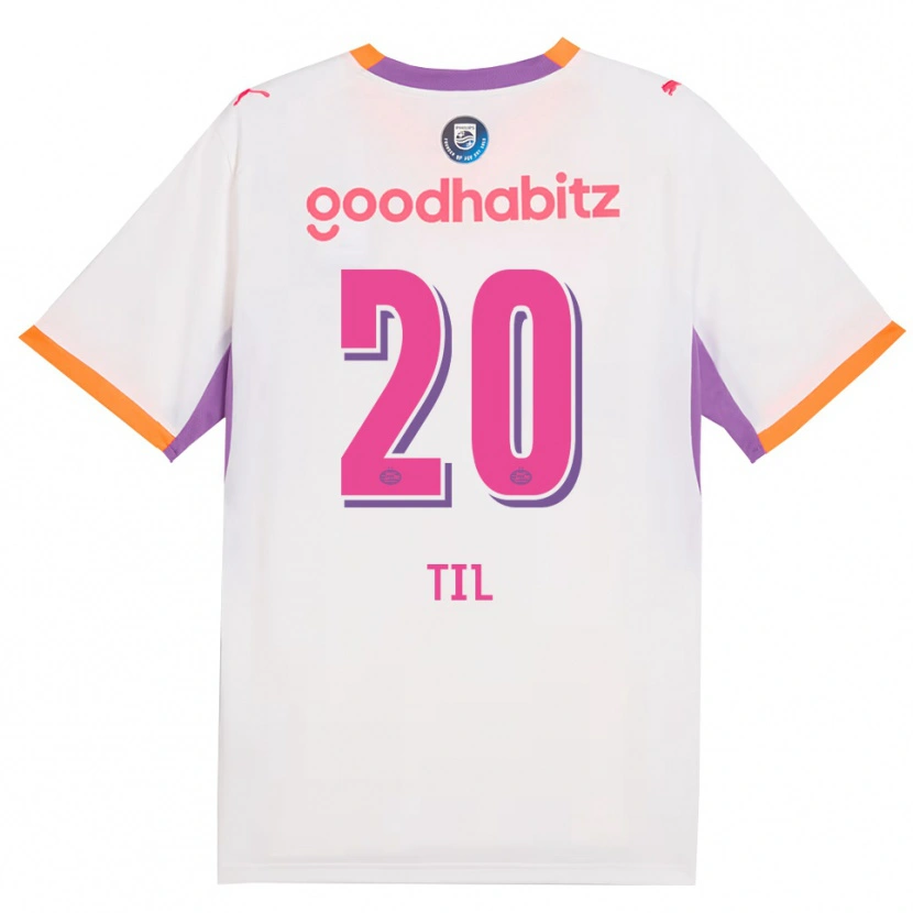Danxen Homem Camisola Guus Til #20 Branco Roxo Laranja Alternativa 2026/27 Camisa