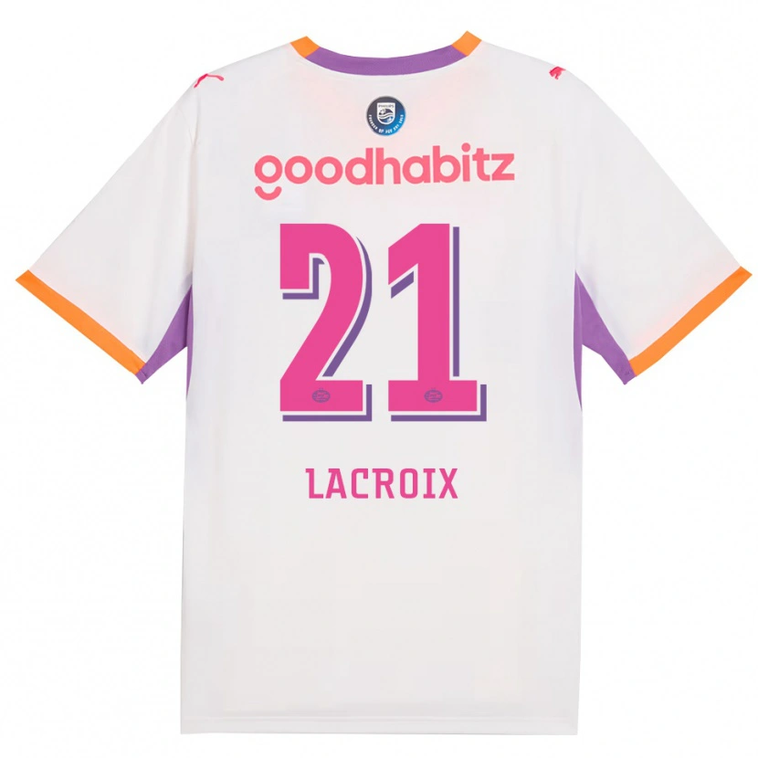 Danxen Homem Camisola Robine Lacroix #21 Branco Roxo Laranja Alternativa 2026/27 Camisa