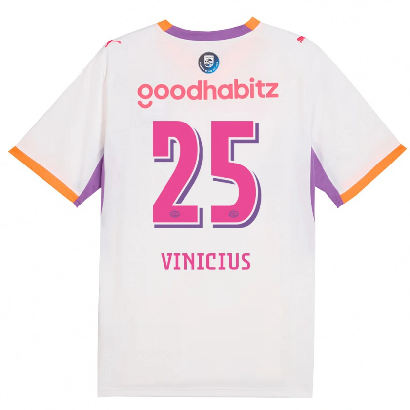 Danxen Homem Camisola Carlos Vinicius #25 Branco Roxo Laranja Alternativa 2026/27 Camisa