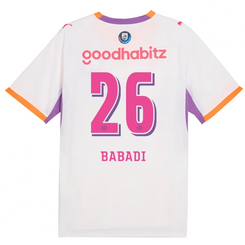 Danxen Homem Camisola Isaac Babadi #26 Branco Roxo Laranja Alternativa 2026/27 Camisa