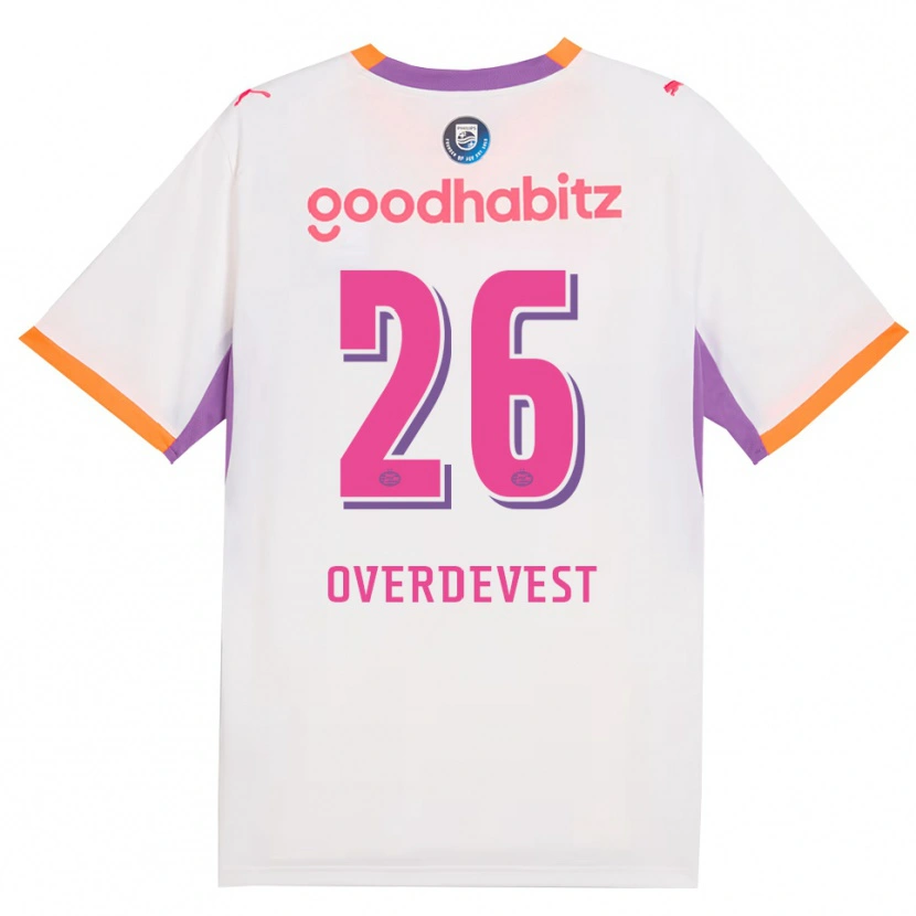 Danxen Homem Camisola Marco Overdevest #26 Branco Roxo Laranja Alternativa 2026/27 Camisa