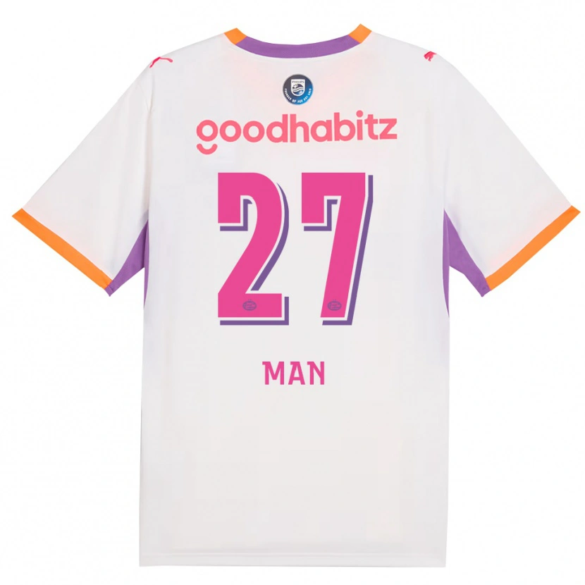 Danxen Homem Camisola Dennis Man #27 Branco Roxo Laranja Alternativa 2026/27 Camisa