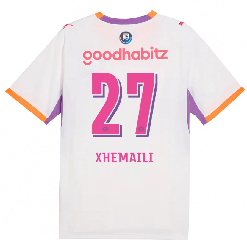 Danxen Homem Camisola Riola Xhemaili #27 Branco Roxo Laranja Alternativa 2026/27 Camisa