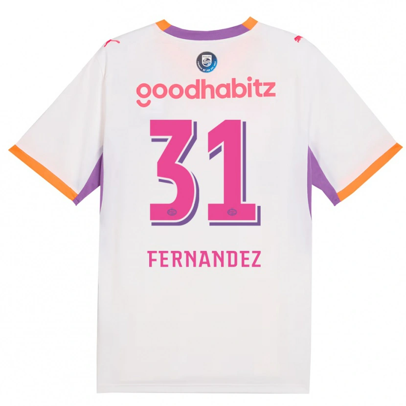 Danxen Homem Camisola Noah Fernandez #31 Branco Roxo Laranja Alternativa 2026/27 Camisa