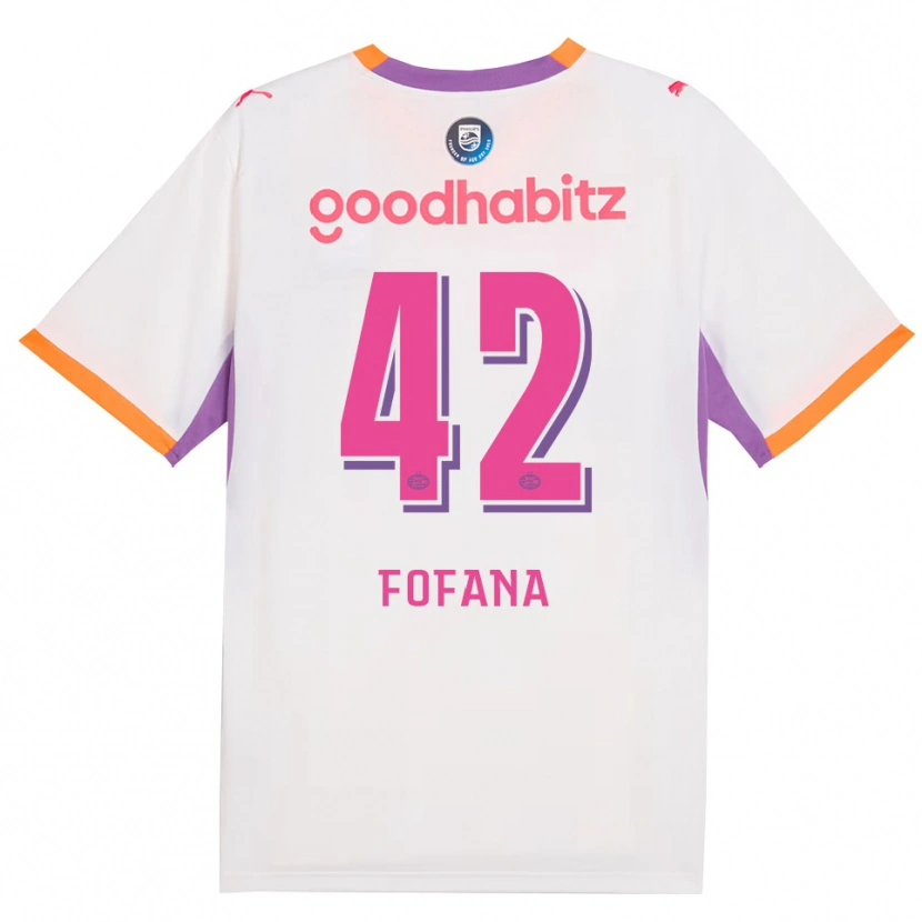 Danxen Homem Camisola Fode Fofana #42 Branco Roxo Laranja Alternativa 2026/27 Camisa