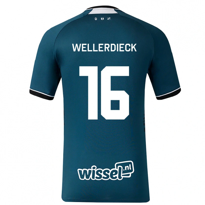 Danxen Homem Camisola Tom Wellerdieck #16 Darkslategray Branco Alternativa 2026/27 Camisa