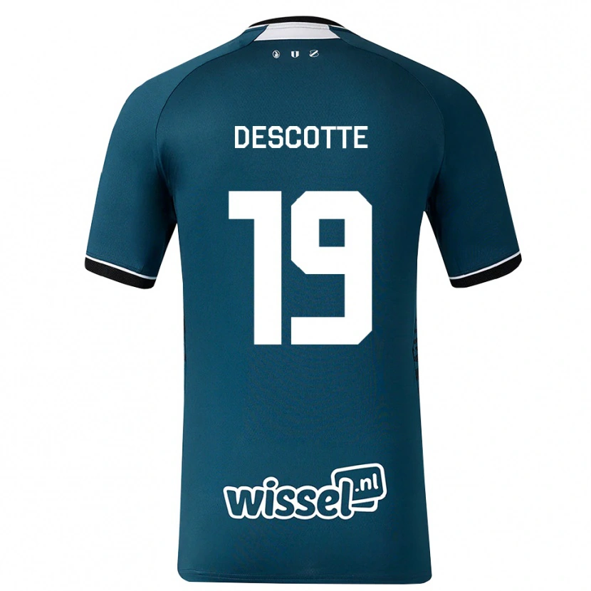 Danxen Homem Camisola Anthony Descotte #19 Darkslategray Branco Alternativa 2026/27 Camisa